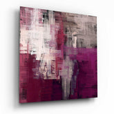 Purple Touch Glass Wall Art.